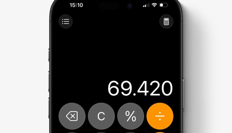 برگشت دکمه C/AC به ماشین حساب آیفون با iOS 26
